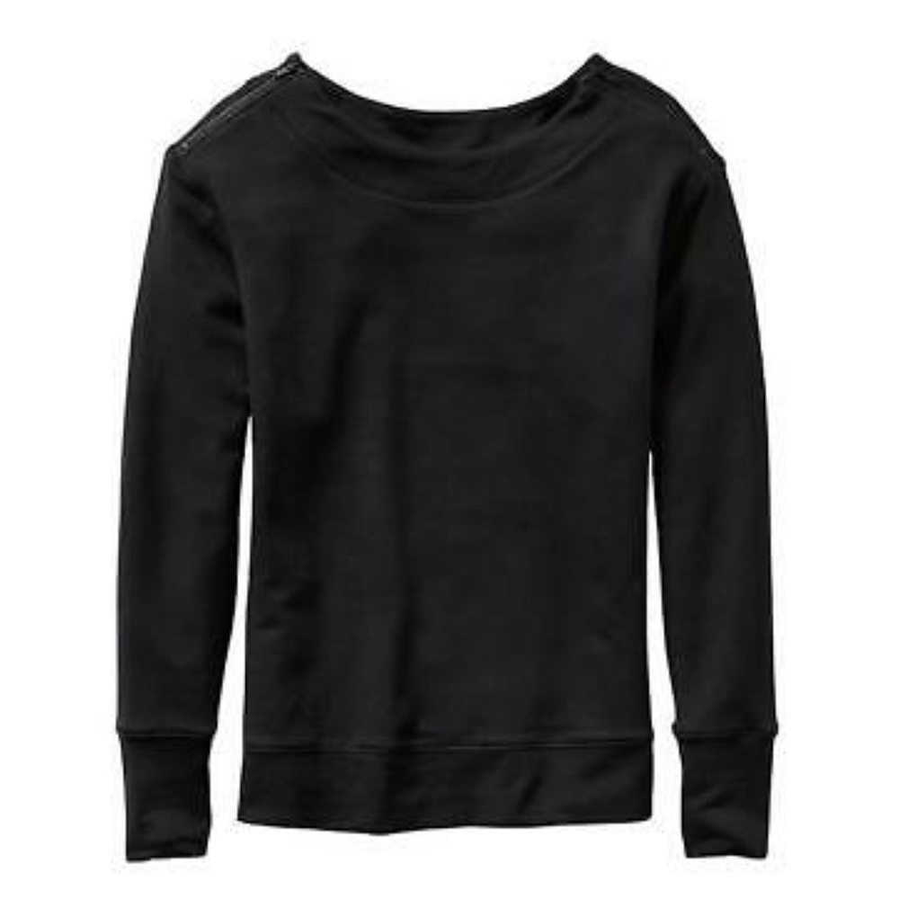Athleta Studio Boatneck ZIP Sweatshirt - Picture 1 of 8